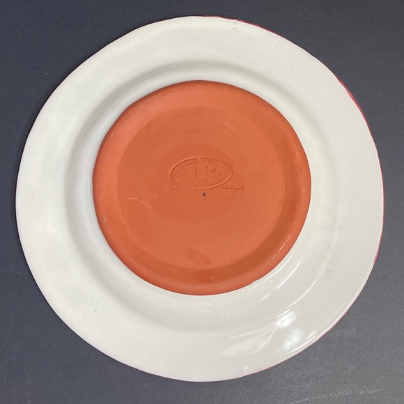 Vintage MacKenzie-Childs Madison Dinner Plate 11 5/8” Hand Painted Pastels 1983 - Picture 5 of 10